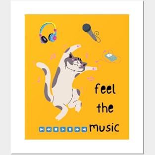 Happy cat Posters and Art